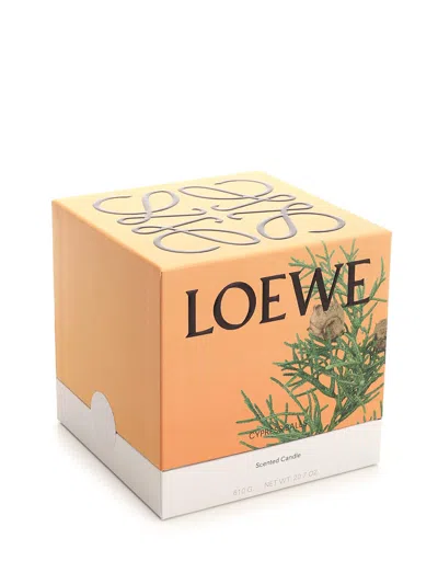 Shop Loewe Candle M Essence Of Cypress Berries In Light Blue
