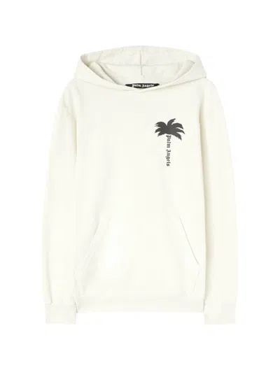 Shop Palm Angels The Palm Hoody In Off White Black