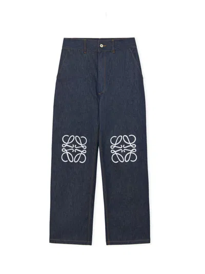 Shop Loewe Jeans In Raw Denim