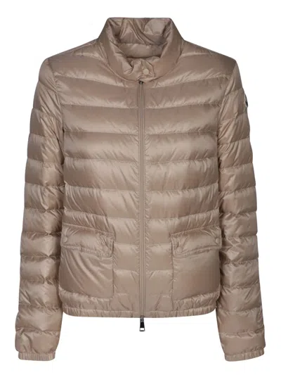 Shop Moncler Lans Ivory Jacket In White