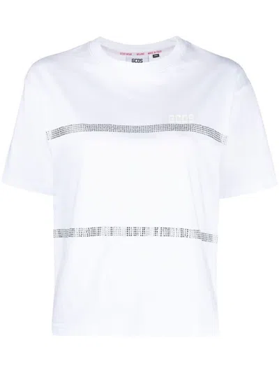Shop Gcds Bling T-shirt Clothing In White