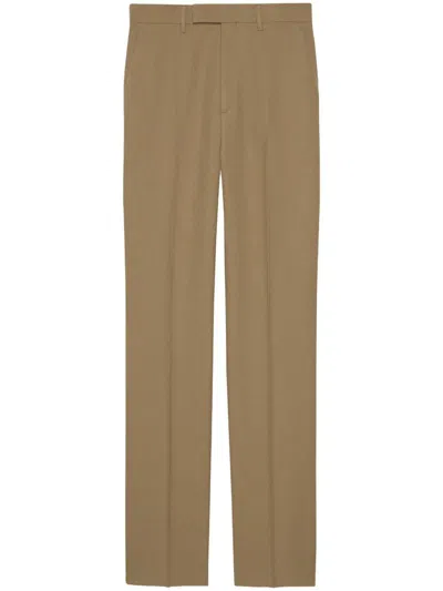 Shop Gucci Pants Clothing In Brown