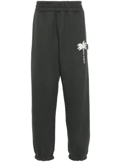 Shop Palm Angels The Palm Gd Sweatpants Clothing In Grey