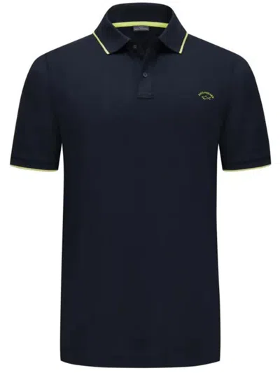 Shop Paul & Shark Cotton Polo. Clothing In Blue