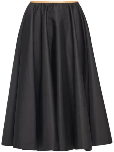 Shop Prada Re-nylon Skirt Clothing In Black