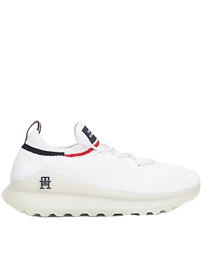 Shop Tommy Hilfiger Futurunner Premium Knit Shoes In White