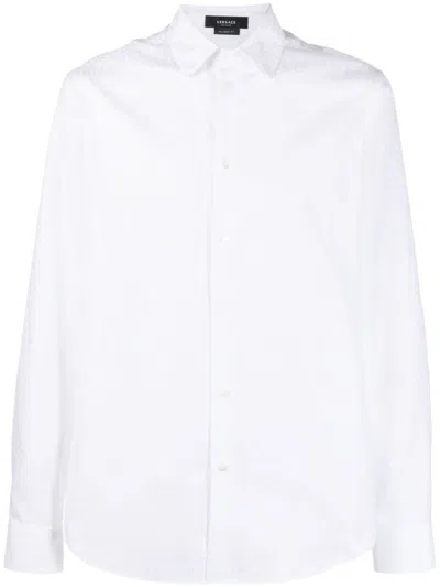 Shop Versace Informal Shirt Clothing In White