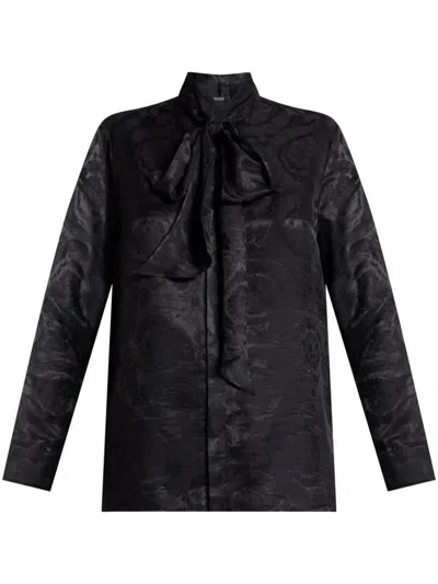 Shop Versace Informal Shirt Clothing In Black