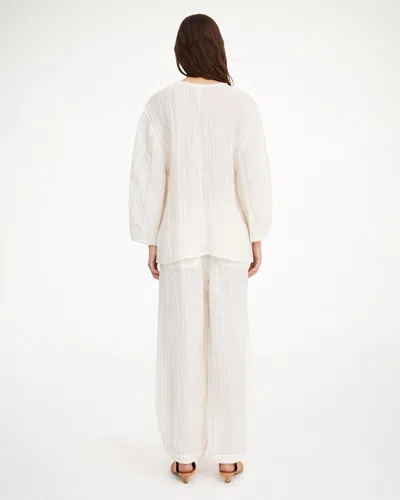 Shop By Malene Birger Mikala Organic Linen Blouse In White