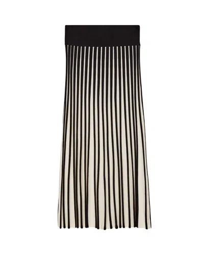 Shop Joseph Stripes Skirt In Multi
