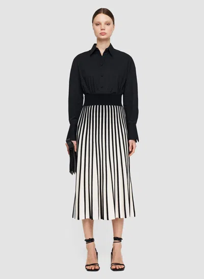 Shop Joseph Stripes Skirt In Multi