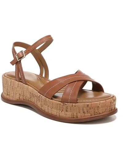 Shop Naturalizer Rikki Womens Leather Open Toe Platform Sandals In Multi
