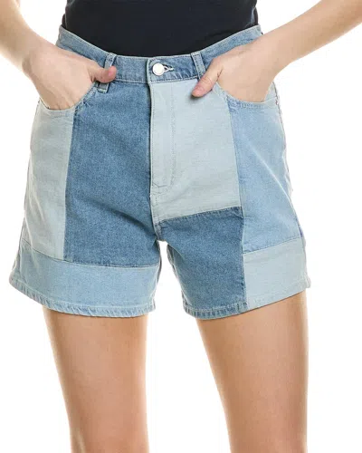 Shop Dl1961 Kaia High-rise Relaxed Vintage Short In Blue