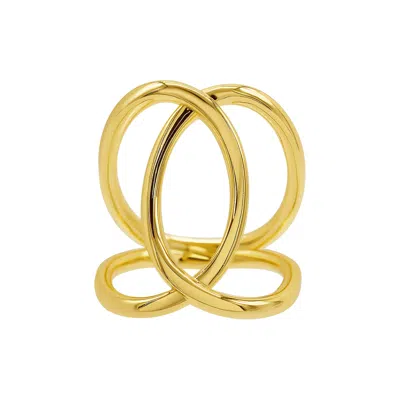 Shop Adornia 14k Gold Plated Tall Infinity Ring