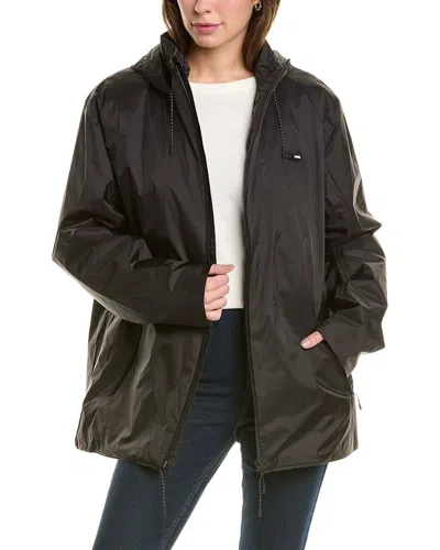 Shop Rains Padded Nylon Jacket In Black