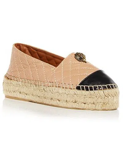 Shop Kurt Geiger Morella Eagle Womens Leather Quilted Espadrilles In Multi