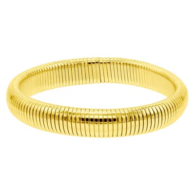 Shop Adornia 14k Gold Plated .5" Tall Omega Bracelet
