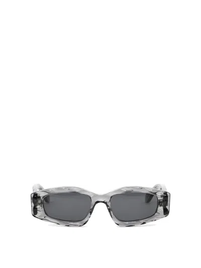 Shop Alaïa Sunglasses With Geometric Shape In Gray