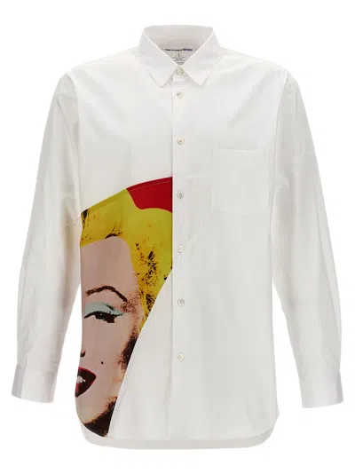 Shop Comme Des Garçons Shirt Andy Warhol Shirt, Blouse White