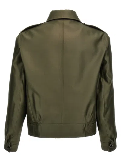 Shop Tom Ford Battle Casual Jackets, Parka Green
