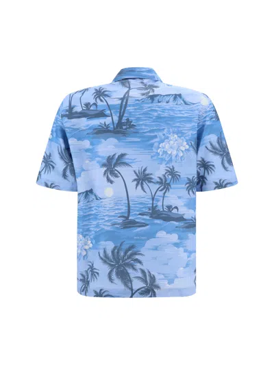 Shop Palm Angels Camicia Sunset Bowling