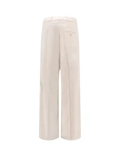 Shop Closed Cotton Blend Trouser With Frontal Pinces
