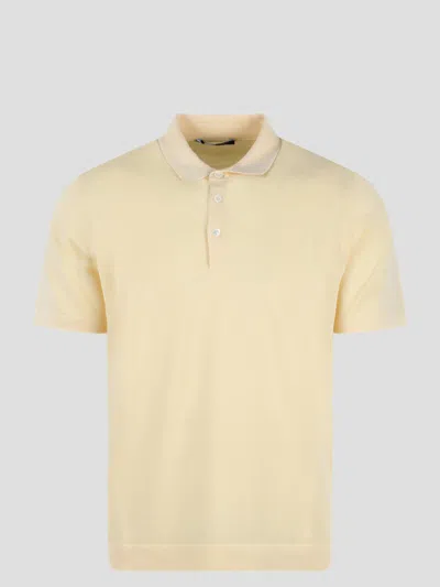 Shop Drumohr Cotton Knit Polo Shirt