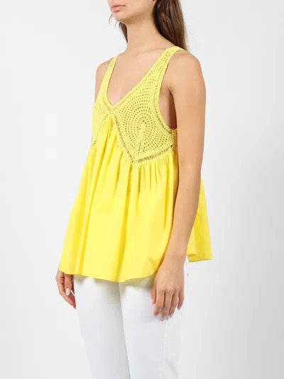 Shop P.a.r.o.s.h Crochet Embroidery Top