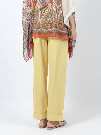 Shop Etro Cropped Chino Trousers