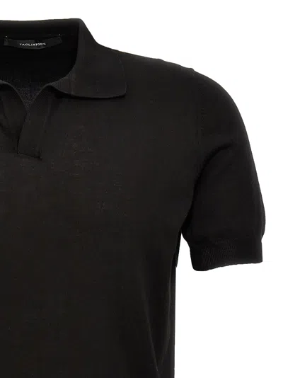 Shop Tagliatore Shirt Polo Black