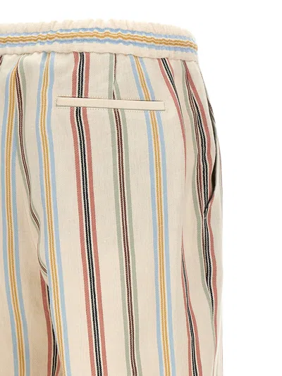 Shop Etro Striped Pants Multicolor