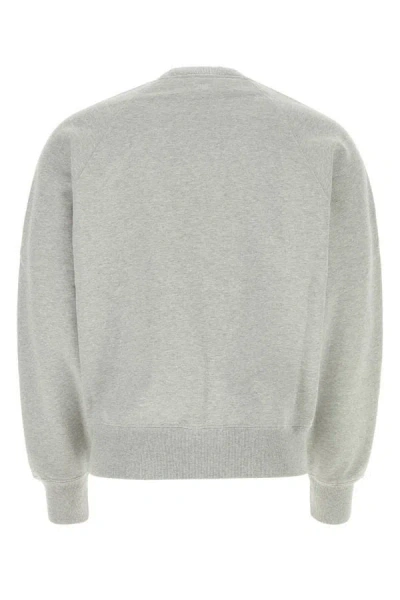 Shop Ami Alexandre Mattiussi Ami Unisex Light Grey Cotton Sweatshirt In Gray