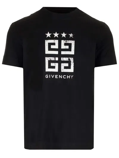 Shop Givenchy Black 4g Stars T-shirt In Default Title