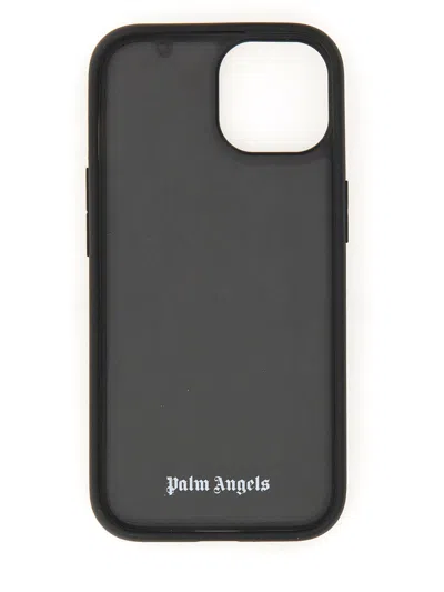 Shop Palm Angels Case For Iphone 15 In Nero