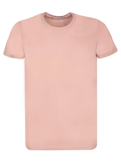 Shop Moncler Fitted Pink T-shirt
