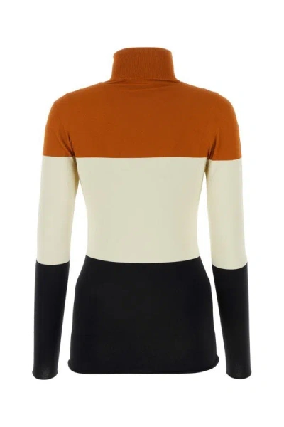 Shop Fendi Woman Multicolor Viscose Blend Sweater