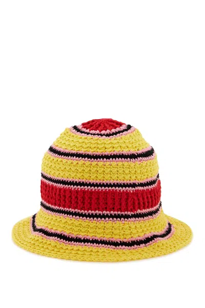 Shop Stella Mccartney Cotton Crochet Bucket Hat Women In Multicolor