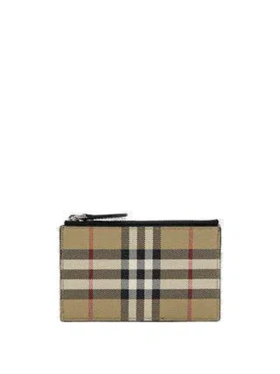 Shop Burberry Small Leather Goods In Arch Beige