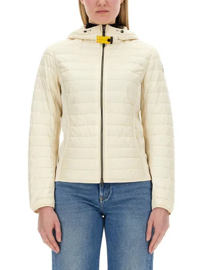 Shop Parajumpers "kym" Jacket In Ivory