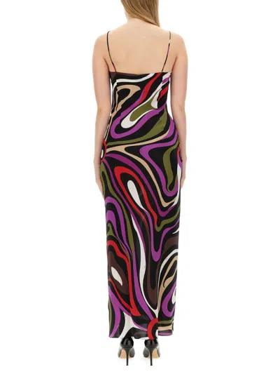 Shop Pucci Dress With Print In Multicolour