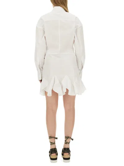 Shop Stella Mccartney Shirt Dress In White