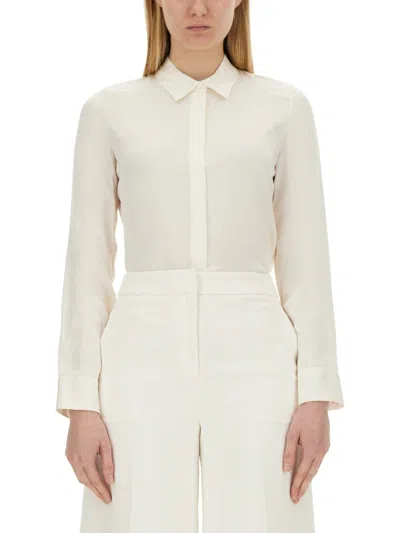 Shop Theory Slim Fit Shirt In Ivory