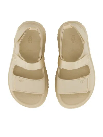 Shop Ugg Sandal "goldenglow" In White