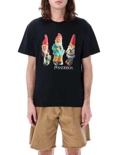 Shop Jw Anderson J.w. Anderson Gnome Trio T-shirt In Black
