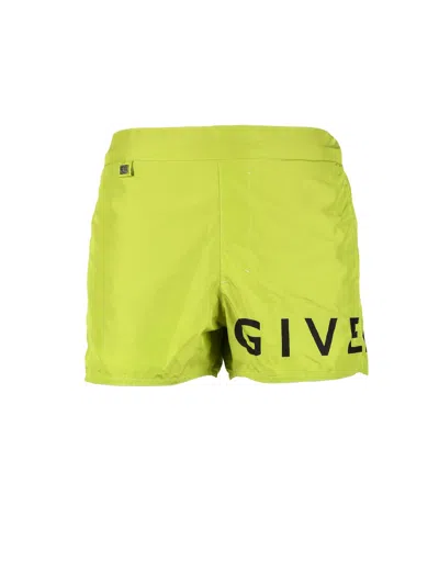 Shop Givenchy Mens Apple Green Swimsuit