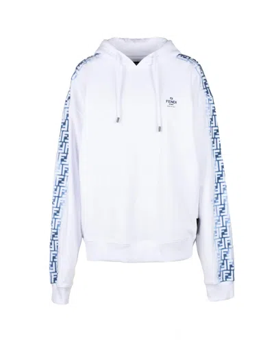 Shop Fendi Mens White Sweatshirt