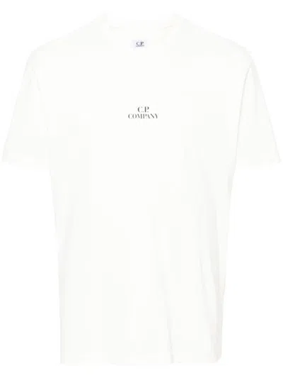 Shop C.p. Company T-shirts & Tops In 103 Gauze White