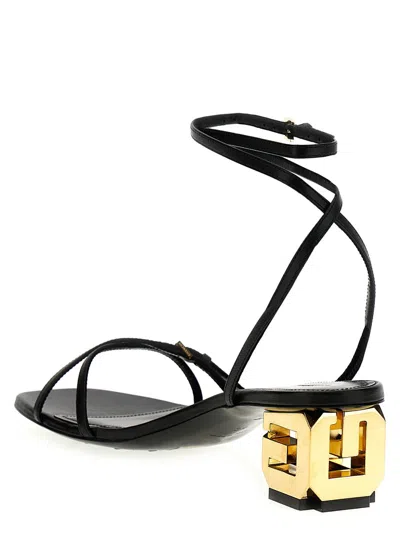 Shop Givenchy 'g Cube' Sandals In Black