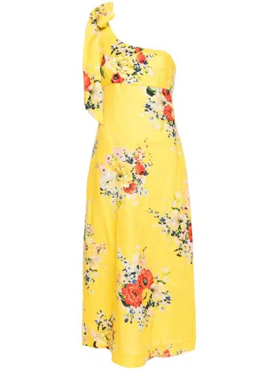 Shop Zimmermann Dresses In Yellowflor
