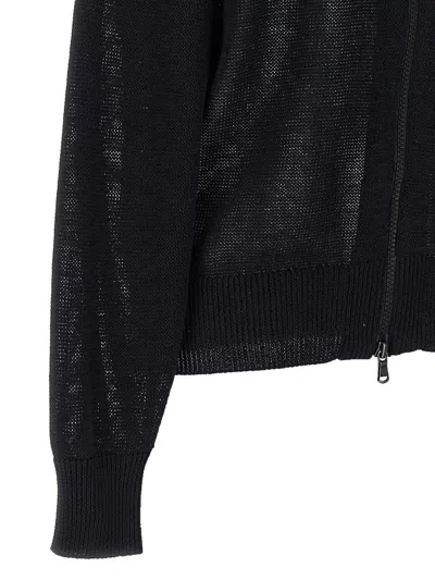 Shop Brunello Cucinelli Cotton Hooded Cardigan In Black